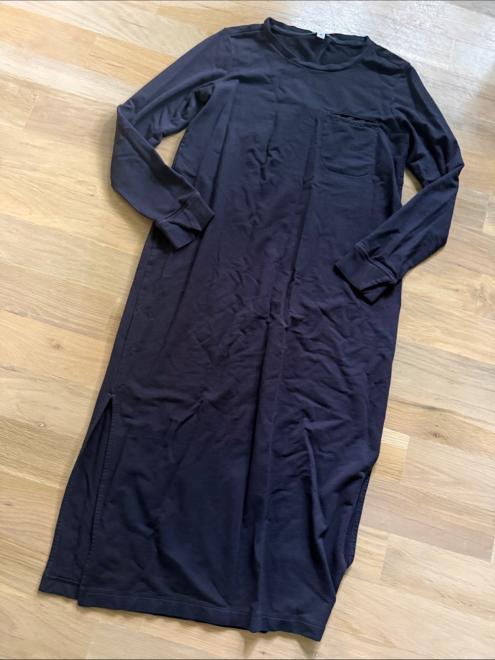 Cuyana Black Long Sleeve Dress